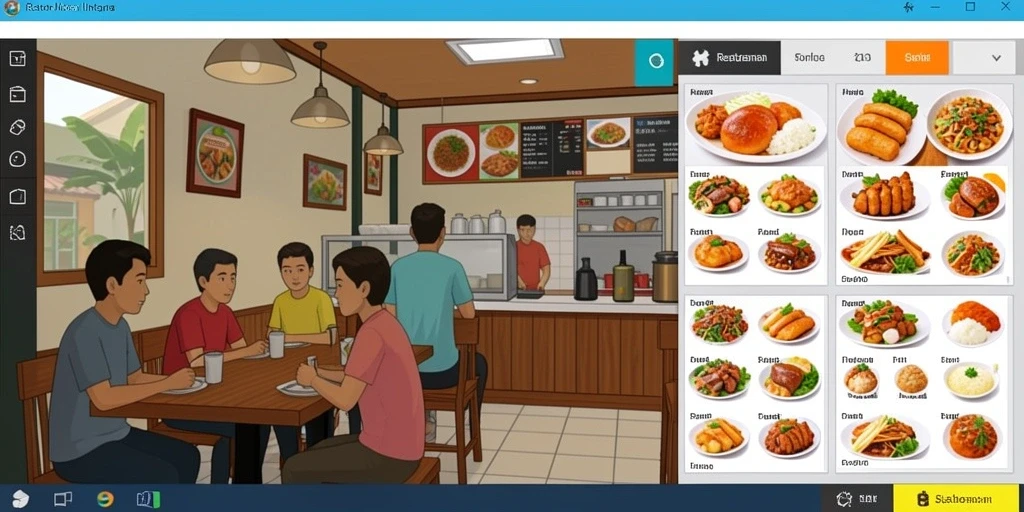 Tampilan grafis yang memikat perhatian.