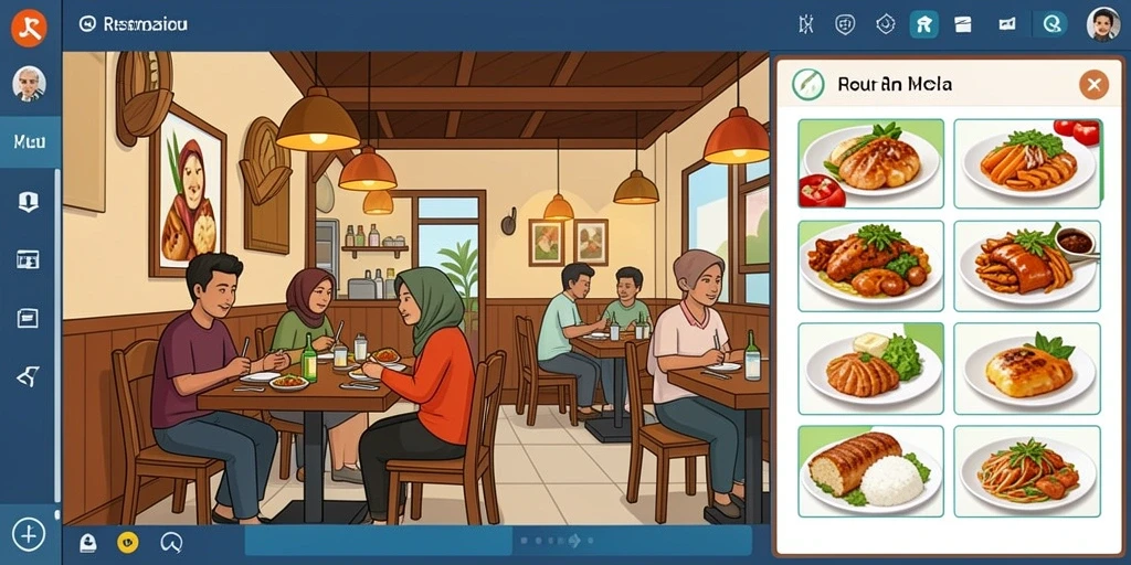 Tangkapan layar menunjukkan karakter utama dalam aksi.
