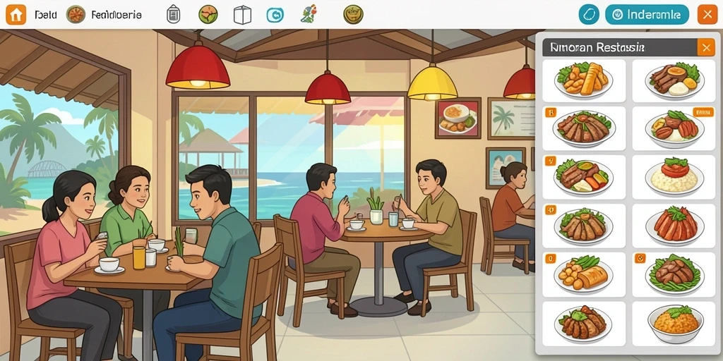 Tampilan utama dengan pilihan mode permainan yang beragam.