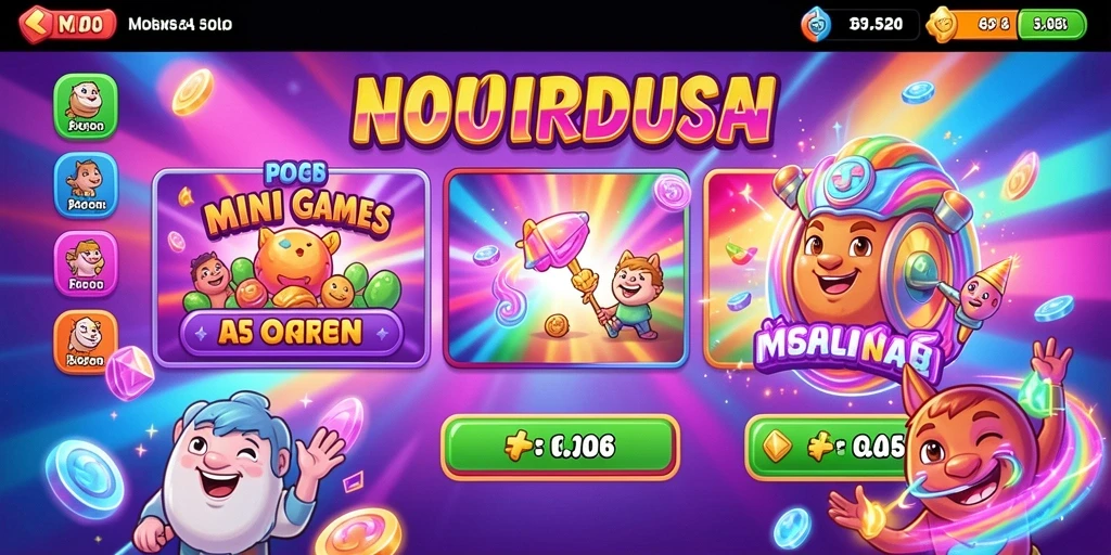 Tampilan awal yang menawan dengan pilihan mesin slot.