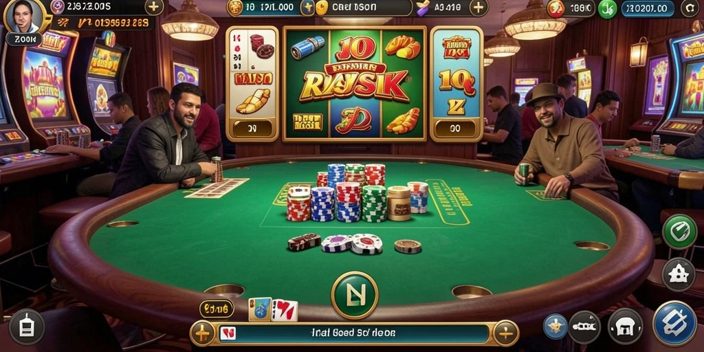 Screenshot menampilkan karakter utama dalam aksi di level yang fantastis.